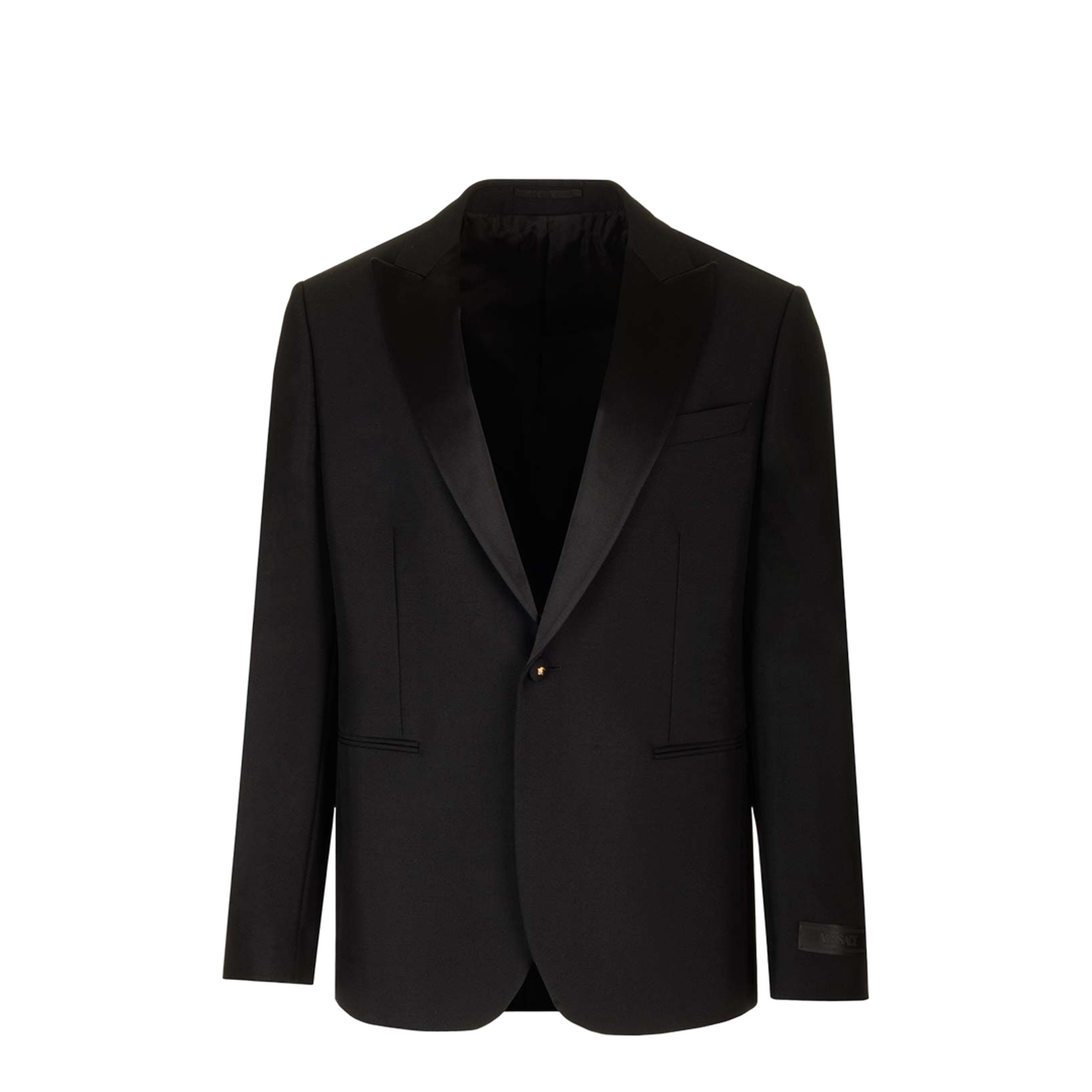 Single-Breasted Tailored Blazer Jacket Black