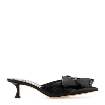 MAYFEYR - Jimmy Choo - Staz Mule 50 Black - STAZMULE50GWGBLACK