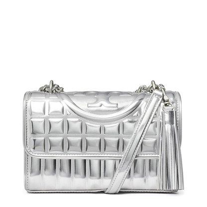 Fleming Metallic Square Quilt Small Convertible Shoulder Bag