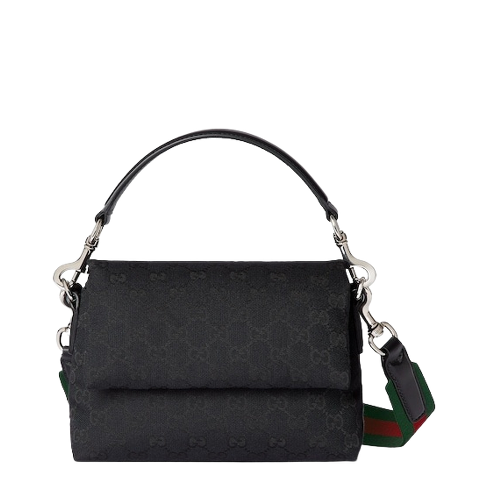 GG Canvas Small Canvas Crossbody Bag - Black