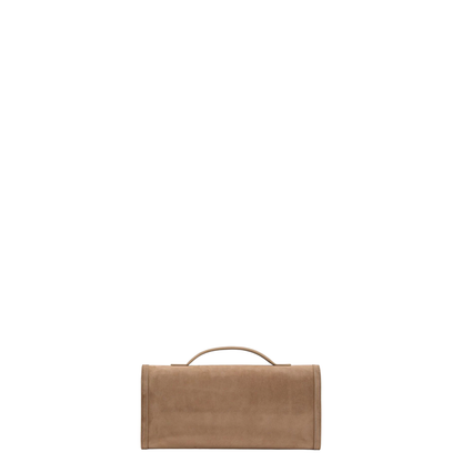 Belle Vivier Clutch In Suede
