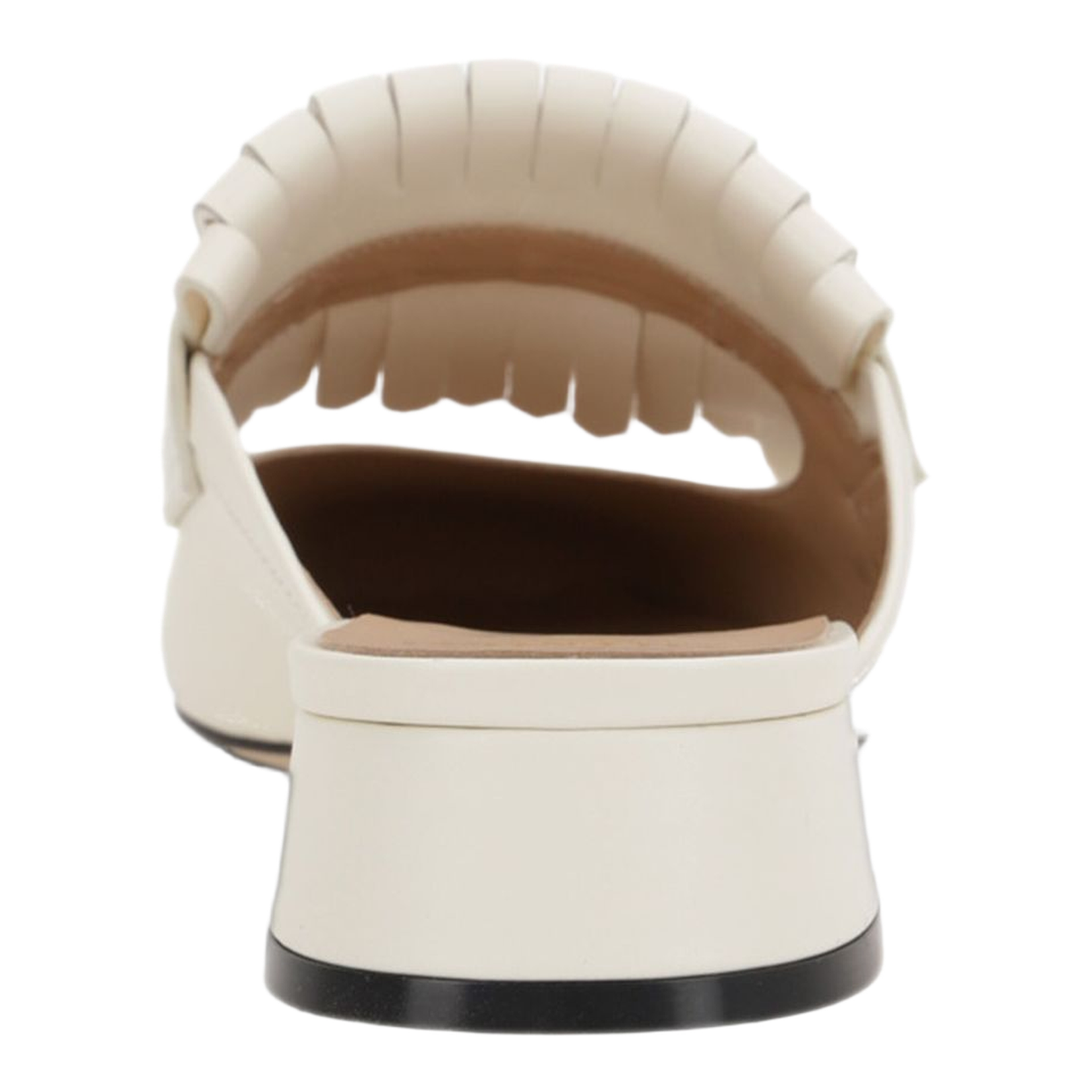 Vlogo Signature Calfskin Moccasin Mule With Fringes