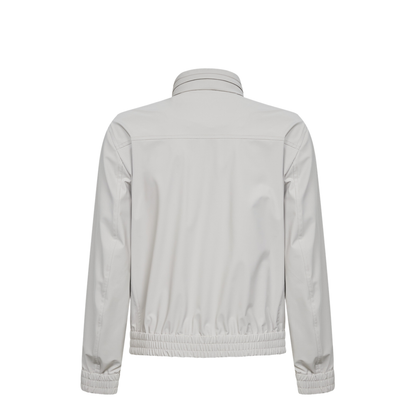 High Collar Jacket White