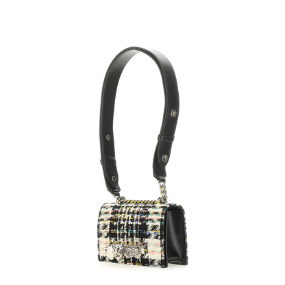 Jewelled Satchel Mini Tweed Crossbody Bag