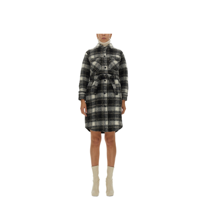 MAYFEYR - Woolrich - Check Print Coat - CFWWOS0073FRUT31551564