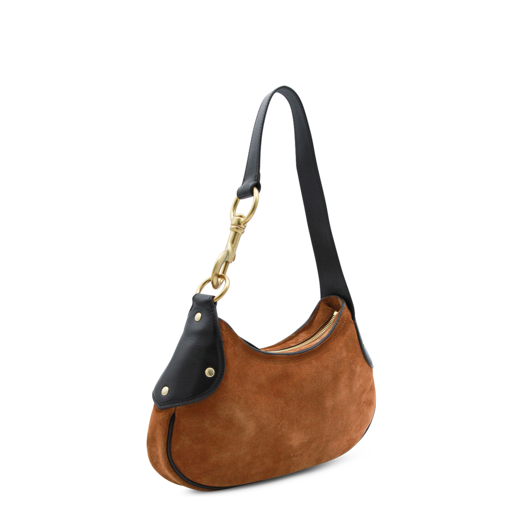 Hackney Small Suede Shoulder Bag - Vintage Oak