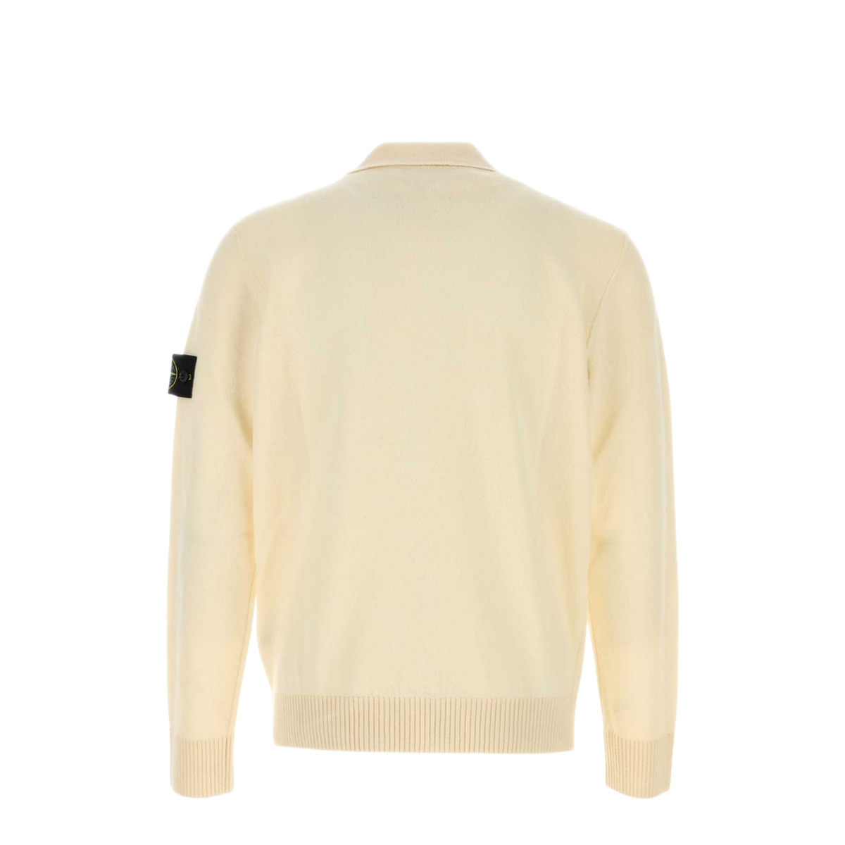 Ivory Wool Polo Shirt