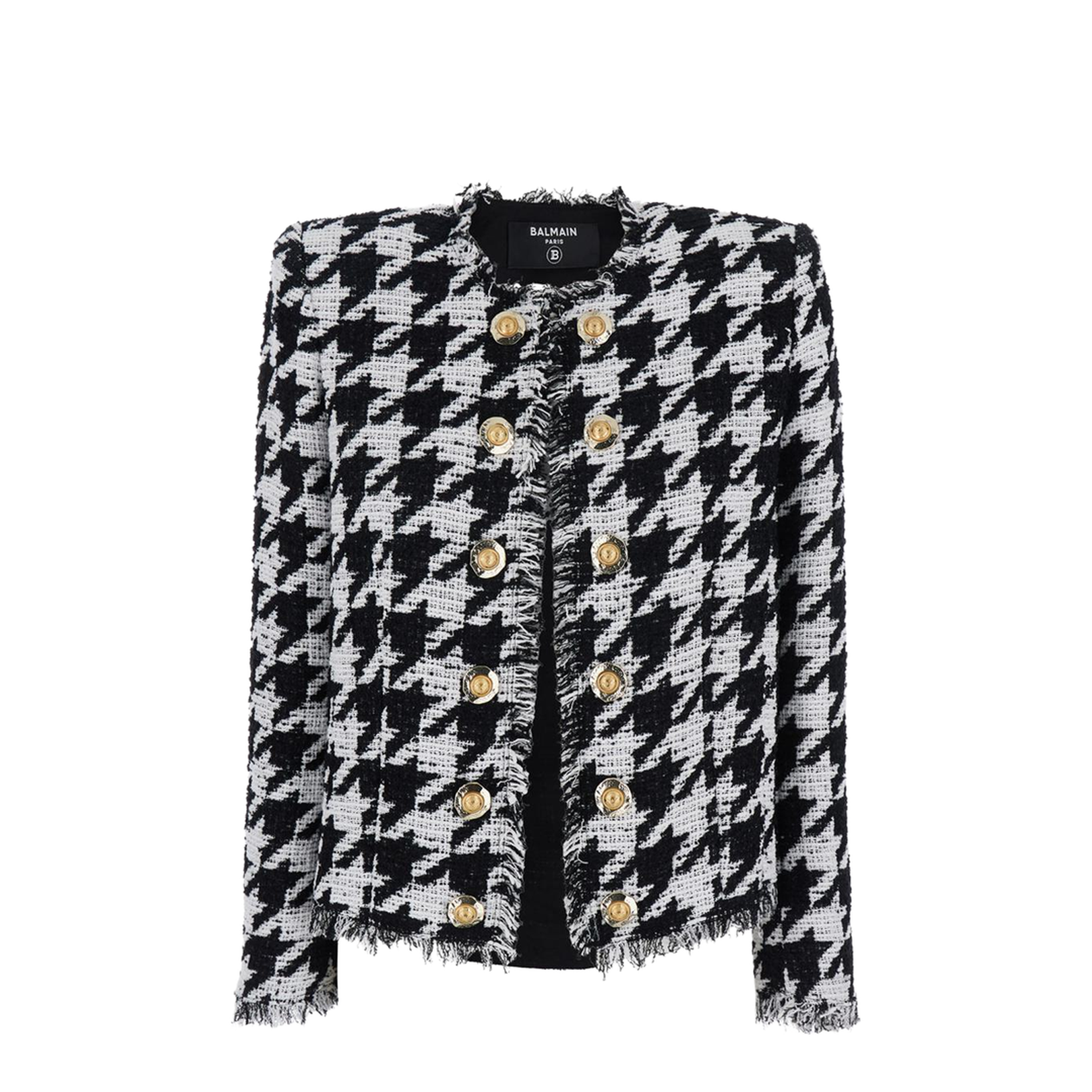 Jacket with Decorative Buttons - Black