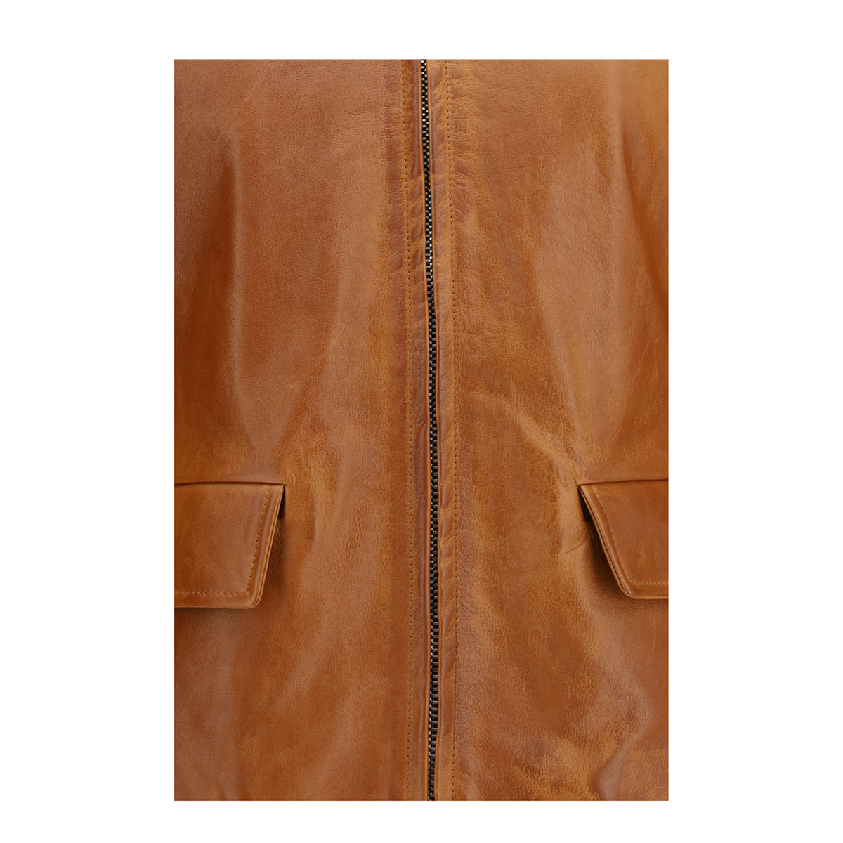 MAYFEYR - Marni - Glossy Leather Jacket With Back Martingale - JKMX0436UWULV89900M60