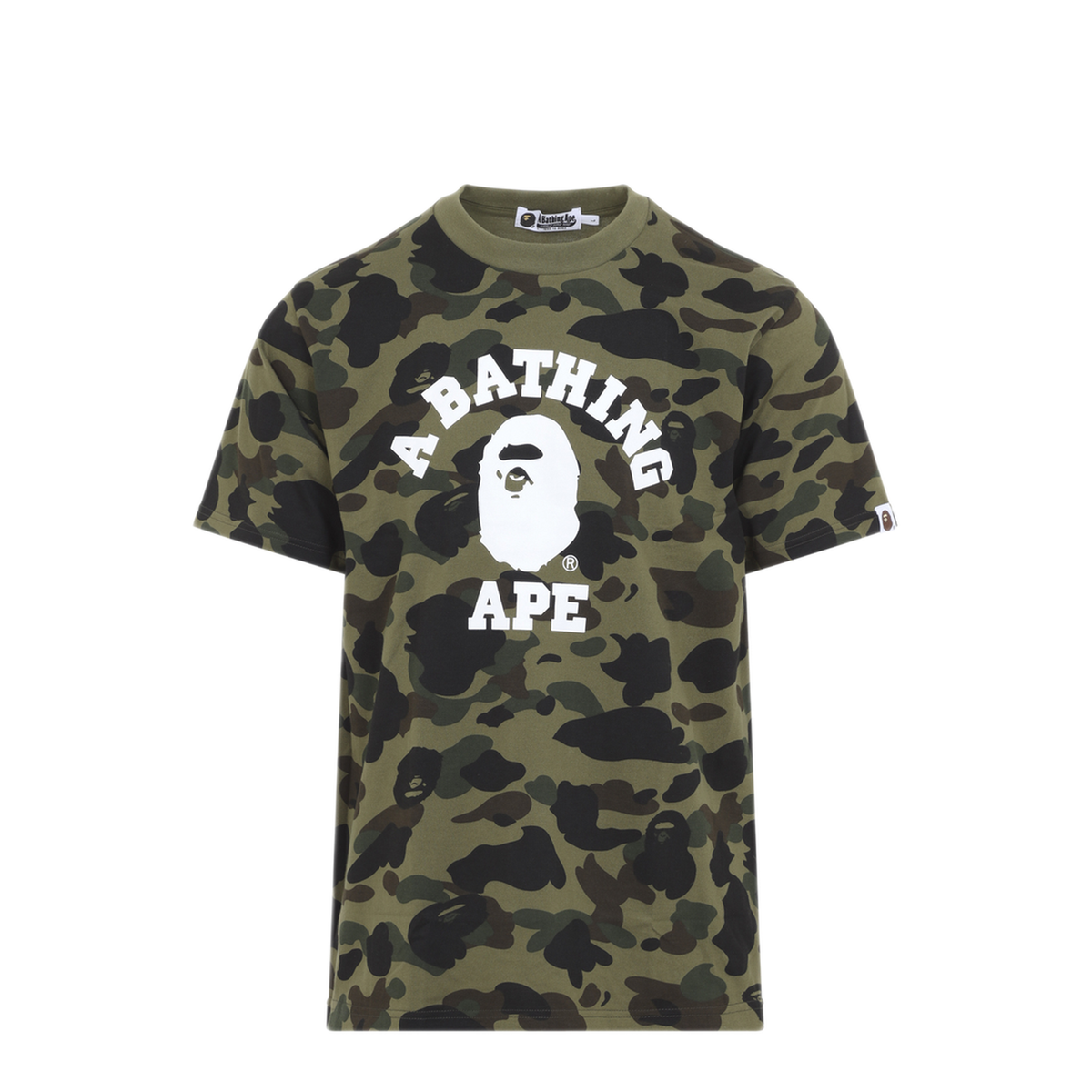 MAYFEYR - A Bathing Ape - 1St Camo College T Shirt - 001CSM801006MGREEN