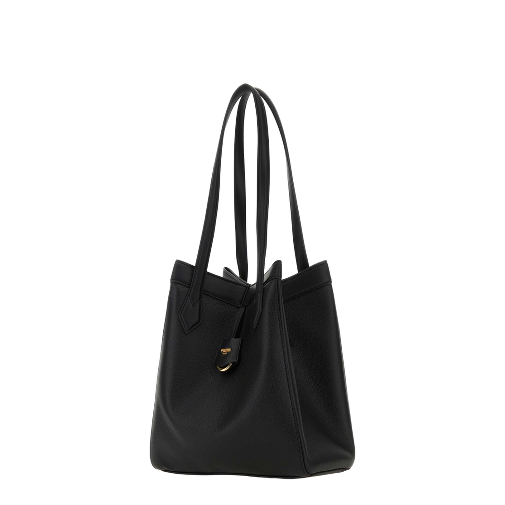 Origami Medium Leather Hobo Bags - Black