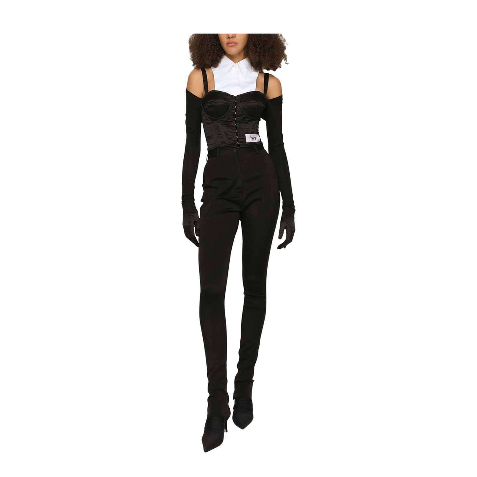 Layered Shirt Corset Top