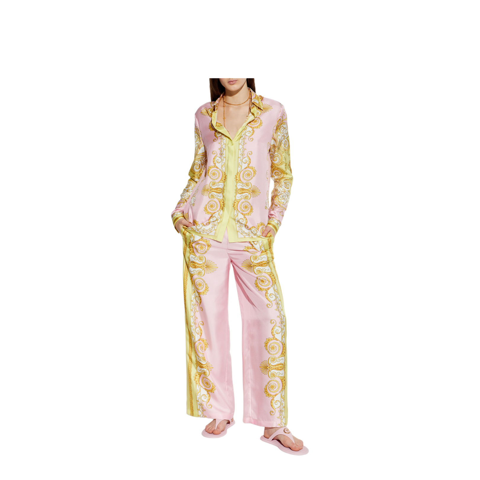 Formal Shirt Silk Twill Print Spring Barocco Foulard