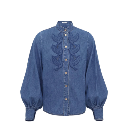 Denim Applique Shirt