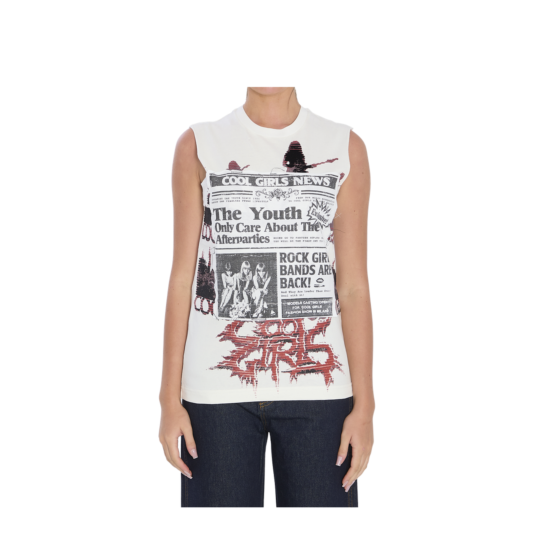 Printed Jersey Top