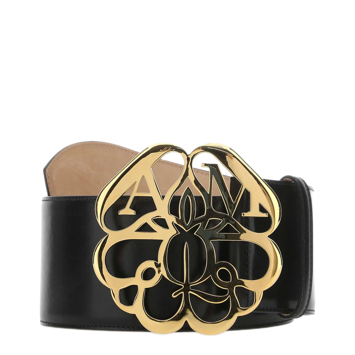 MAYFEYR - Alexander Mcqueen - Black Leather Belt - 7334111BRCD1000