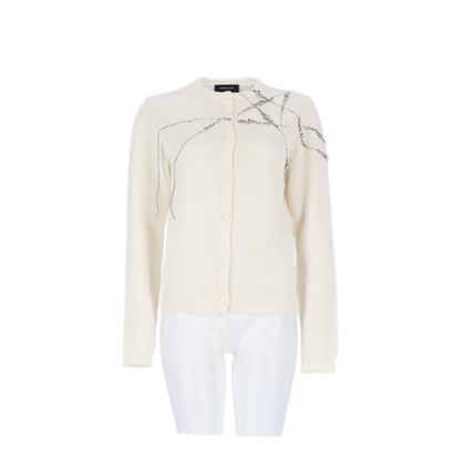 MAYFEYR - Fabiana Filippi - Cardigan With Strass Embroidery - MAD216F025M28725