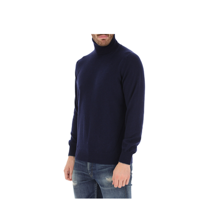 Long-Sleeved Turtleneck Jumper - Blue