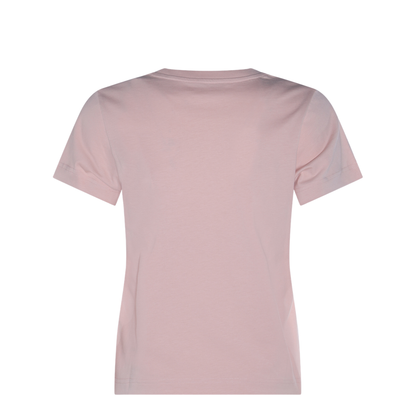 Light Pink Embroidered Heart Logo Cotton T-Shirt