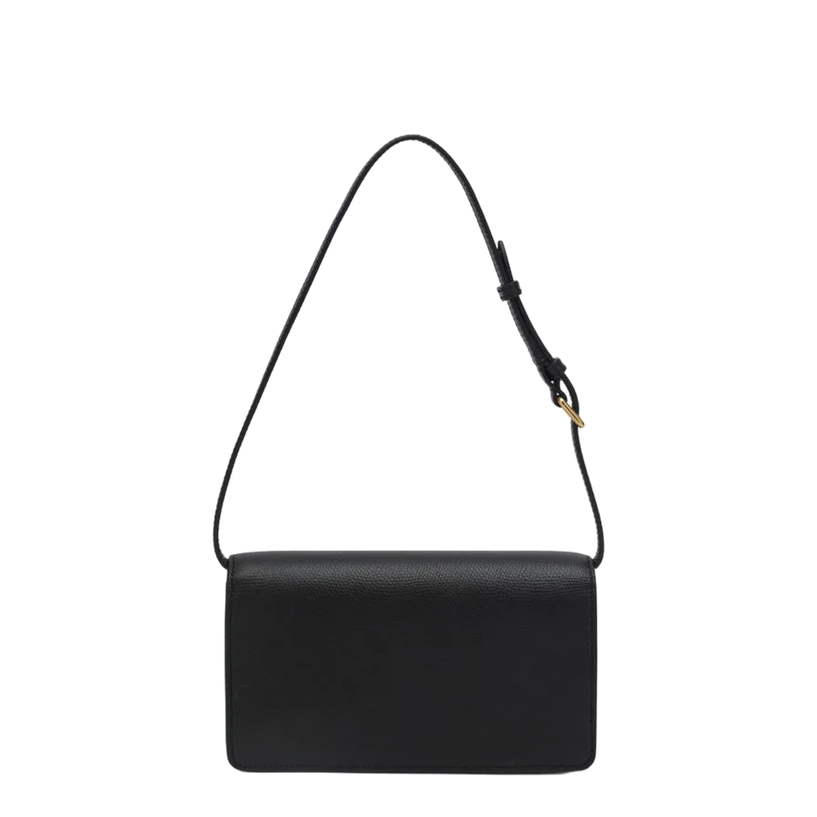 Shoulder Bag in Black Leather