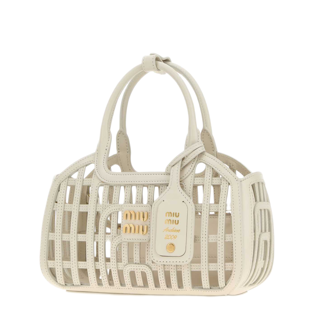 MAYFEYR - Miu Miu - Chalk Leather Handbag - 5BA2942IBEF0K74