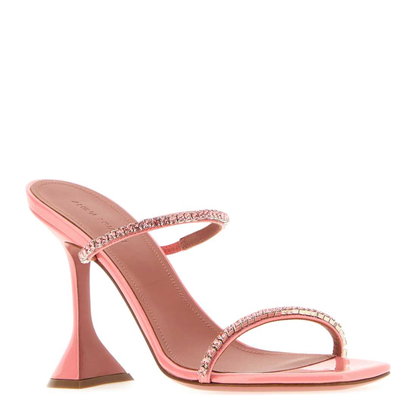 MAYFEYR - Amina Muaddi - Gilda Slipper 95 Peach - GILDASLIPPER95PEACH