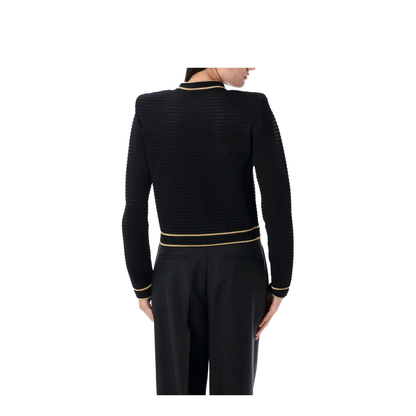 Long Sleeves Buttoned Knit Cardigan