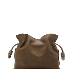 Flamenco Medium Grained Nubuck Clutch - Tundra