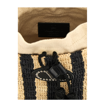 MAYFEYR - Valentino - Raffia Small Bucket Bag - W2B0T03IXUC8K