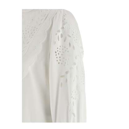 Shirt embroidered Sangallo