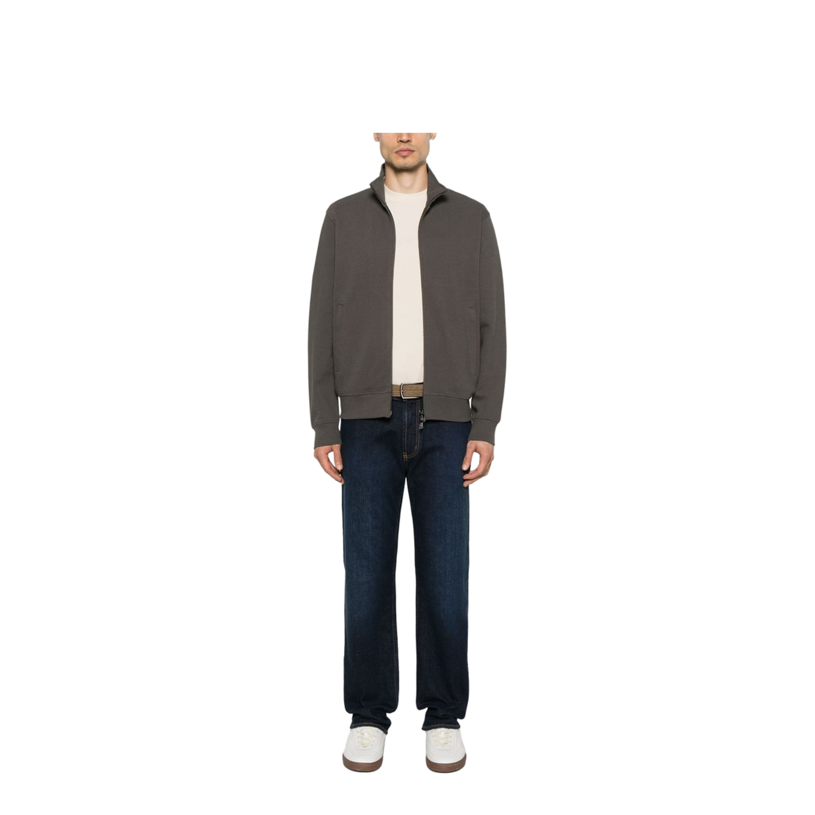 Cotton Zipped Sweatshirt
