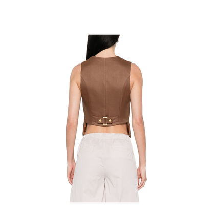 MAYFEYR - Elisabetta Franchi - Sweaters Leather Brown - GL00862E2600