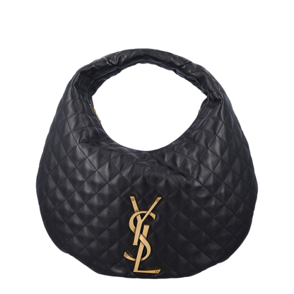 ICARE Hobo in Quilted Nappa in Black