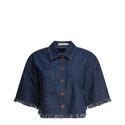Rhiannon Fringe Denim Shirt