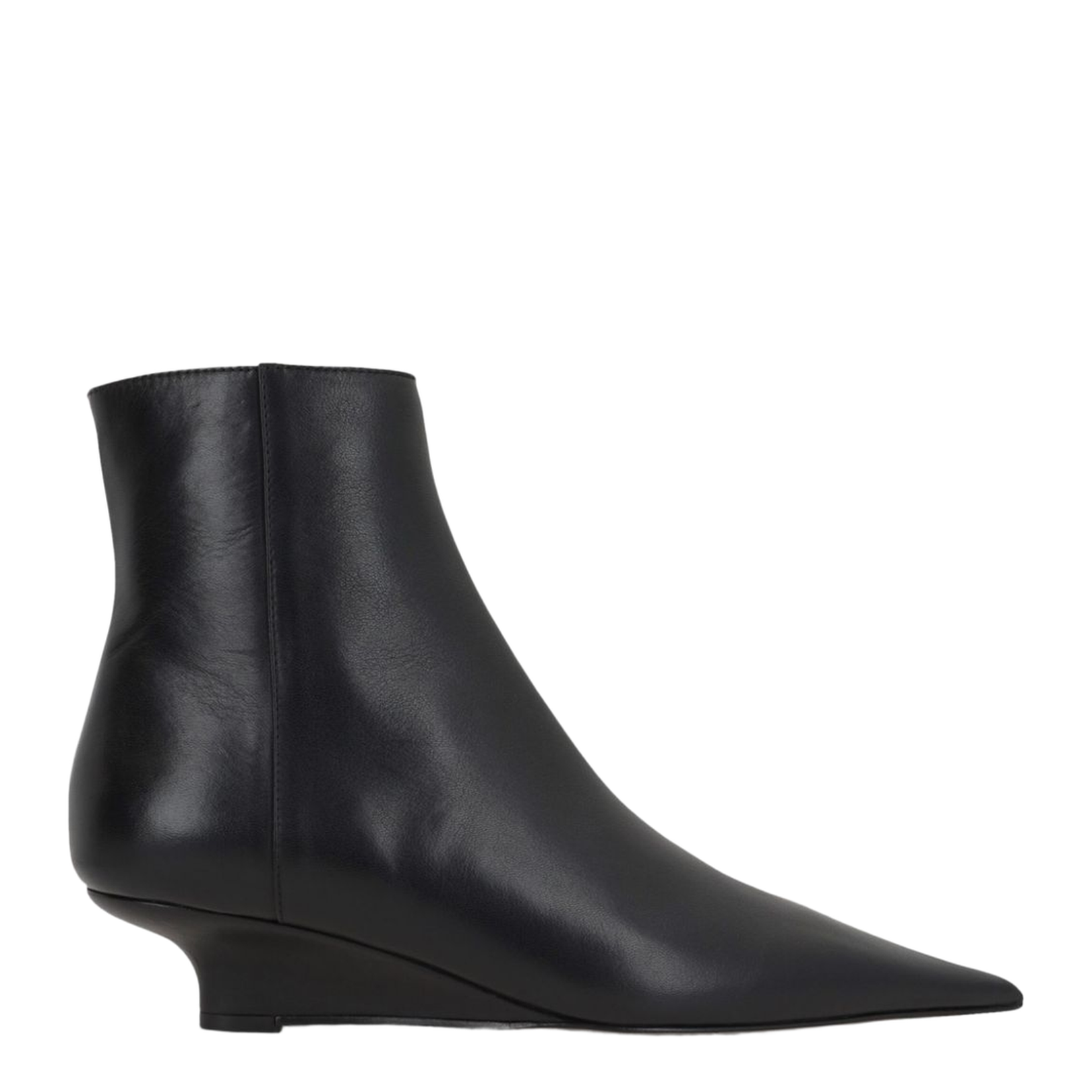 Sharp Leather Ankle Boots
