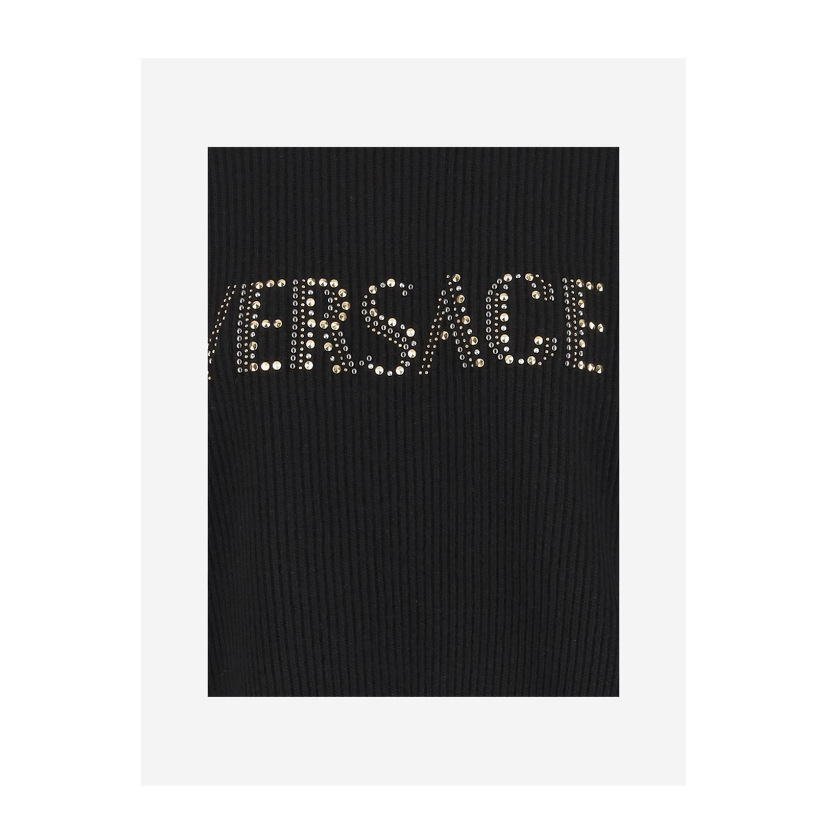 Ribbed Wool Sweater With Studs