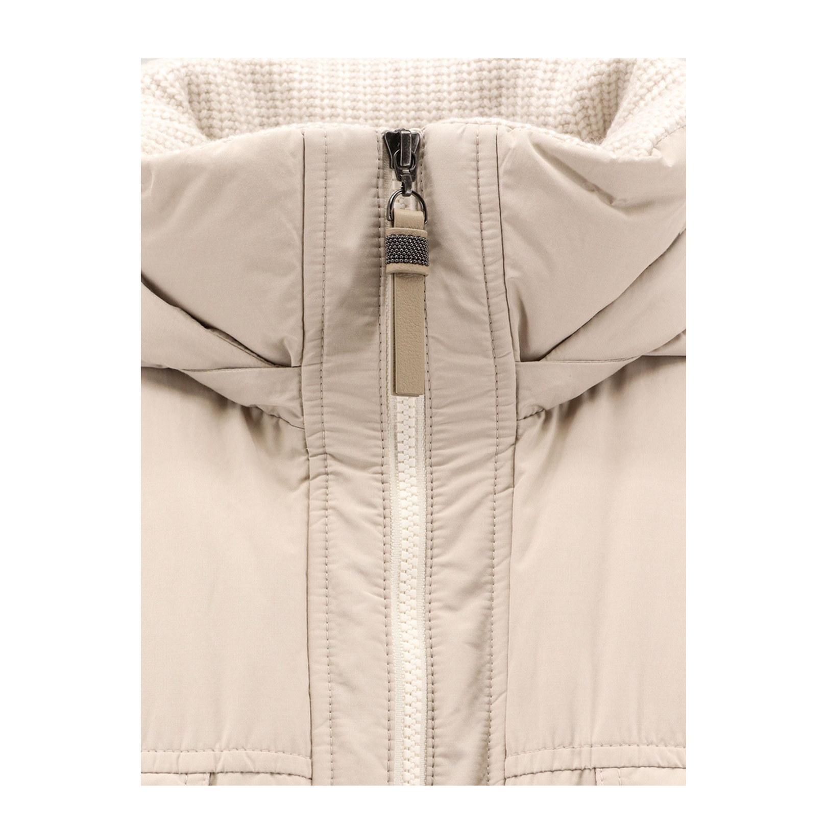 Knitted Neck Down Jacket