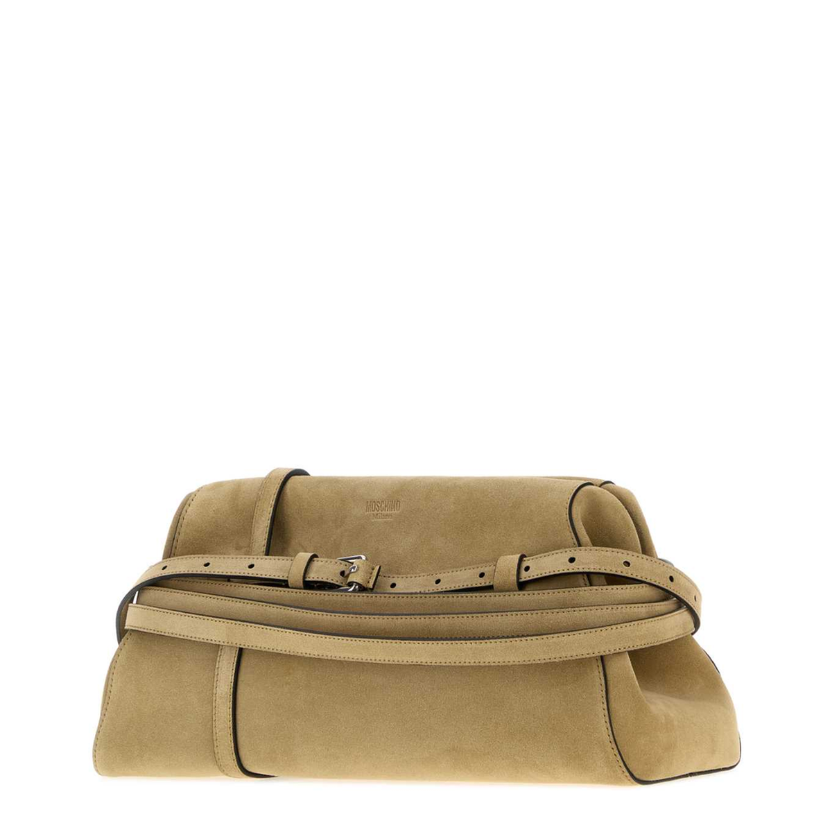 MAYFEYR - Moschino - Beige Suede Crossbody Bag - MC4049PP0POF010A