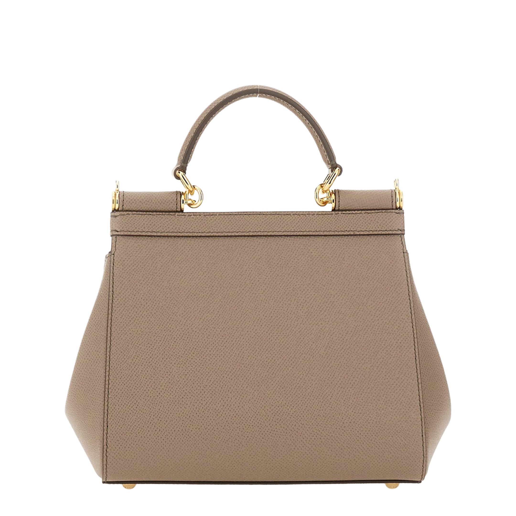 Sicily Medium Calfskin Handbag - Fango