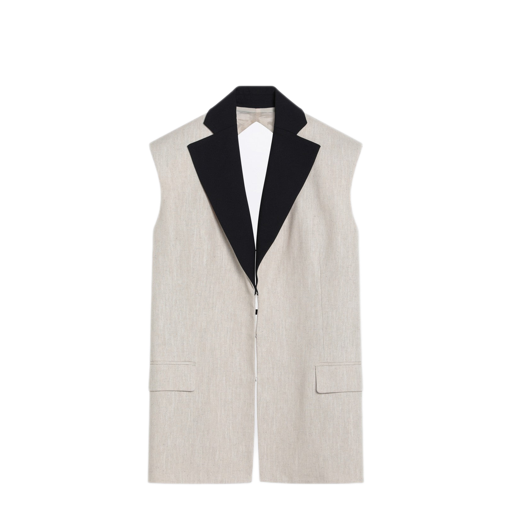 MAYFEYR - Erika Cavallini - Linen Waistcoat With Open Back - P5SZ27LIW86-0