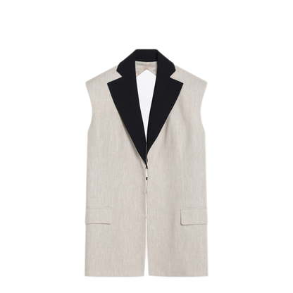 MAYFEYR - Erika Cavallini - Linen Waistcoat With Open Back - P5SZ27LIW86-0