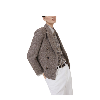Double-breasted Silk Blend Blazer