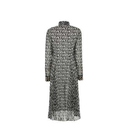 Printed Crepe Shirt Dress