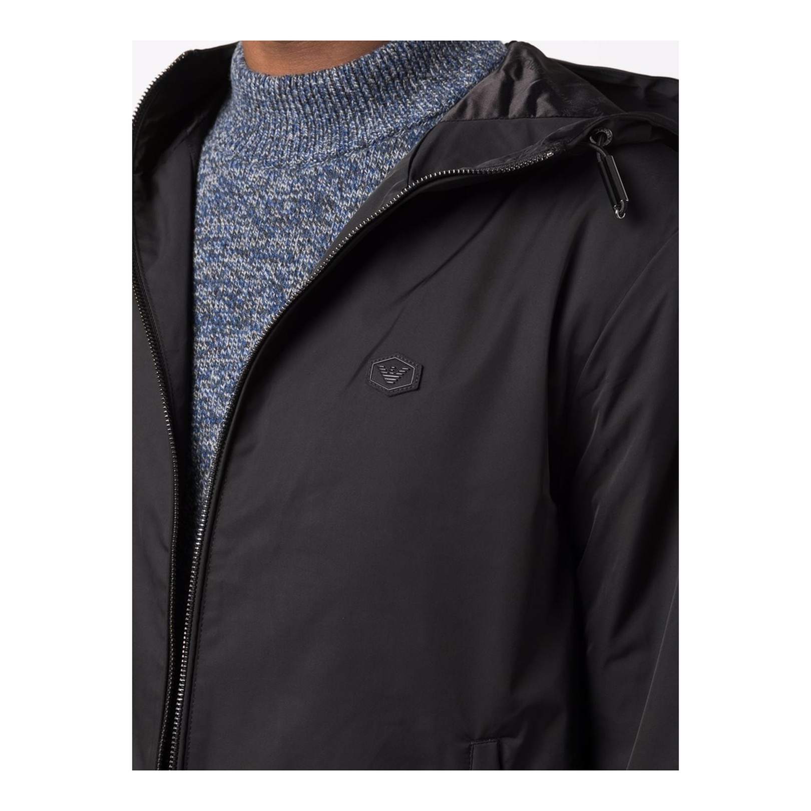 Water-Repellent Hooded Jacket