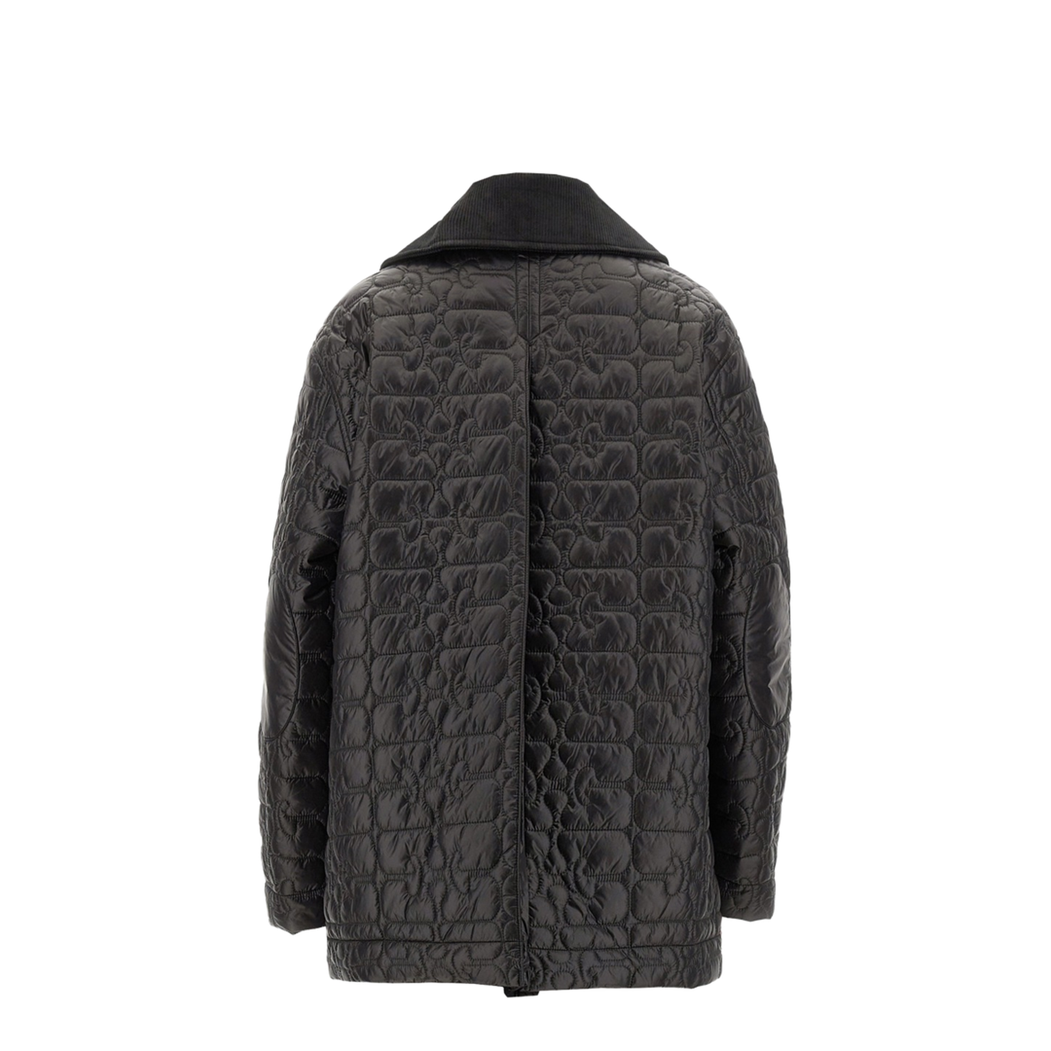 Dark Grey Quilted Jacket