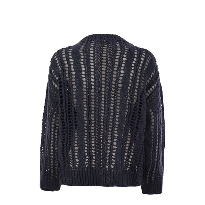 Cable & Mesh Jute and Cotton Jersey