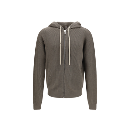 MAYFEYR - Rick Owens - Ribbed Virgin Wool Knit Hoodie - RU01F2614