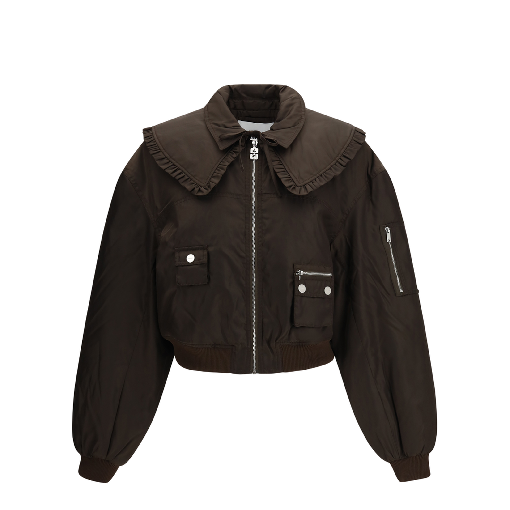 MAYFEYR - Ganni - Duchesse Nylon Bomber Jacket - A1010046