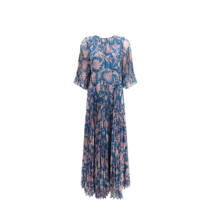 MAYFEYR - Etro - Maxi Pleated Dress With Flared Sleeves - WRHA0592AKH58X0888