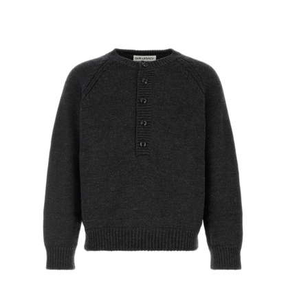 MAYFEYR - Our Legacy - Charcoal Wool Shore Sweater - M4263SCCHADRYMERWOO